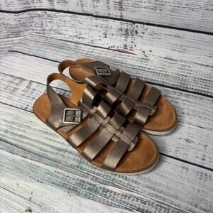 Naturalizer Donna Bronze Metallic Strappy Sandals 7 Narrow